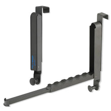 Carica l'immagine nel visualizzatore di Gallery, Generico Appendiabiti da Porta Estensibile Senza Forare Salvaspazio Compatibile Porte fino a 4,5 cm - Nero