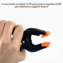 Carica l'immagine nel visualizzatore di Gallery, Nutabevr 10 Pezzi Morsetti a Molla,Morse da falegname con ganascia mobile,Fermagli a Molla Nylon, pesanti morsetti,Morse