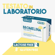 Carica l'immagine nel visualizzatore di Gallery, Nutracle Bromelina 2500 GDU/g 40 compresse da 500 mg - Integratore Drenante - Anticellulite e Ritenzione Idrica Gambe - 