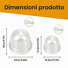 Carica l'immagine nel visualizzatore di Gallery, 20 pezzi Pompa primer per FS130 FS85 FS80 FS56 FS55 FS46 FS45 F40 FS38, Bulbo primer Ricambi per carburatore per decespu