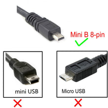 Carica l'immagine nel visualizzatore di Gallery, JZK Cavo ricarica USB e trasferimento dati immagini fotografiche, 1m cavo piatto USB A maschio a Mini B a 8 pin per Pana