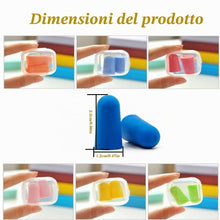 Carica l'immagine nel visualizzatore di Gallery, 6 Paia Tappi per le Orecchie in Morbida Schiuma - Cancellazione del Rumore per Dormire, Viaggiare