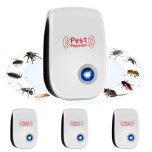 Carica l'immagine nel visualizzatore di Gallery, 4 Pack Repellente ad Ultrasuoni per Topi,Repellente Ultrasuoni per Uso Interno,Per Topi per Insetti, Anti, Zanzare, Form