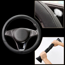 Carica l'immagine nel visualizzatore di Gallery, COFIT Coprivolante Auto in Pelle Microfibra Traspirante e Antiscivolo Copri Volante con Marcatura Centrale Copristerzo R