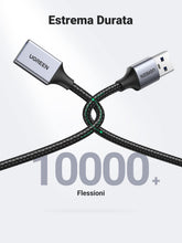 Carica l'immagine nel visualizzatore di Gallery, UGREEN Cavo Prolunga USB 3.0 Nylon Maschio A Femmina 5Gbps (1M)