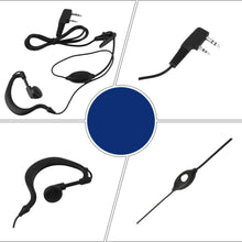 Carica l'immagine nel visualizzatore di Gallery, Mengshen® Baofeng Auricolare Cablato Cuffie Headset Earphone for Walkie Talkie Two Way Radio BF-888S / BF-777S / BF-666S