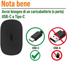 Carica l'immagine nel visualizzatore di Gallery, Samsung Caricatore USB-C 25W EP-TA800 originale confezione bulk senza cavo, Ricarica Rapida Fast Charging PD, Alimentato