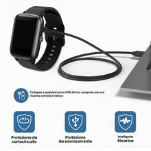 Carica l'immagine nel visualizzatore di Gallery, Tobfit Cavo di Ricarica Magnetico per Smartwatch Universale, Orologio Intelligente Caricatore Magnetico USB a 2 Pin con 