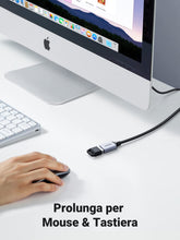 Carica l'immagine nel visualizzatore di Gallery, UGREEN Cavo Prolunga USB 3.0 Nylon Cable Maschio A Femmina 5Gbps (1M)