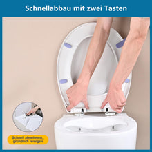 Carica l'immagine nel visualizzatore di Gallery, Tavoletta WC Universale O corta in PP, Effetto Pelle Bianco