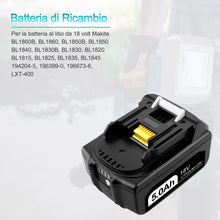 Carica l'immagine nel visualizzatore di Gallery, 5,0Ah 18V BL1850B Batteria per BL1860 BL1850B BL1850 BL1840B BL1840 BL1830 BL1835 BL1845 BL1815 LXT-400