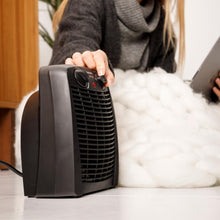 Carica l'immagine nel visualizzatore di Gallery, Taurus New Gobi Termoventilatore 2000W, 2 Potenze, Termostato, Nero