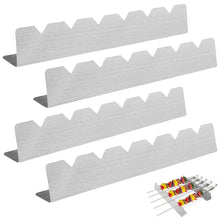 Carica l'immagine nel visualizzatore di Gallery, 4 Pezzi Griglia Supporto per 6 Spiedini in Acciaio Inox - Accessori per Barbecue, Esterni, Campeggio ed Escursionismo