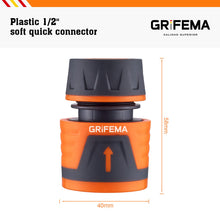 Carica l'immagine nel visualizzatore di Gallery, GRIFEMA GE1201 Attacco Rapido per Tubo da 1/2" 12,5 mm - 5/8" 15 mm, Connettore Universale, Installazione Facile, Protez
