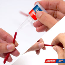 Carica l'immagine nel visualizzatore di Gallery, Loctite Super Attak Precision, Colla liquida trasparente con beccuccio extra lungo, Adesivo istantaneo, Colla per plasti