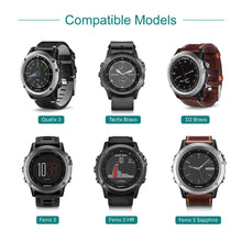 Carica l'immagine nel visualizzatore di Gallery, TUSITA Caricabatterie Compatibile con Garmin Fenix 3, Fenix 3 Sapphire, Fenix 3 HR, Quatix 3, Tactix Bravo, D2 Bravo - C