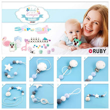 Carica l'immagine nel visualizzatore di Gallery, RUBY 10 clip per ciuccio, in legno, per bambini, per il fai da te, per il fai da te, per evitare che il ciuccio, per il 