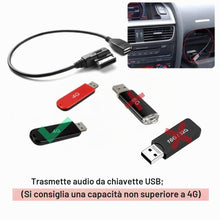 Carica l'immagine nel visualizzatore di Gallery, adattatore cavo audio USB per Audi AMI MMI 2G 3G 3G+