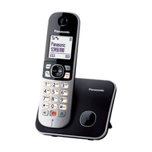 Carica l'immagine nel visualizzatore di Gallery, Panasonic KX-TG6851JTB Telefono Cordless Digitale, Unità Base e Ricevitore Singolo, ID Chiamante, Blocco Chiamate Indesi