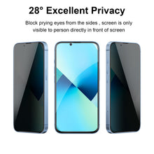 Carica l'immagine nel visualizzatore di Gallery, YLK 2 Pezzi Privacy Pellicola Protettiva per iPhone 14/13/13 Pro/16e/17e, Copertura Totale Vetro Temperato Completa Film