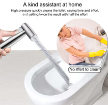 Carica l'immagine nel visualizzatore di Gallery, Doccia Bidet Portatile, Modalità a 2 funzioni Doccetta per Bide t in Acciaio Inossidabile Idroscopino per WC, Spruzzator