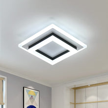 Carica l'immagine nel visualizzatore di Gallery, AUA Plafoniera a LED, 24 W, moderna, plafoniera quadrata a LED per camera da letto, corridoio, ufficio, cucina, soggiorn