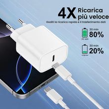 Carica l'immagine nel visualizzatore di Gallery, 30W Caricatore per iPhone 17/16/16 Pro/16 Pro Max/16 Plus/15/15 Pro/15 Plus/iPad Pro/iPad Air,Caricabatterie iPhone Cari