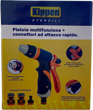 Carica l'immagine nel visualizzatore di Gallery, Kippen 6160X - Kit per Irrigazione con Pistola a Getto Regolabile + Raccordi ad Innesto Rapido