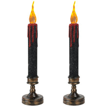 Carica l'immagine nel visualizzatore di Gallery, 2 pezzi Candele LED per Halloween, candele galleggianti a LED a batteria