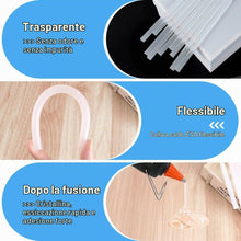 Carica l'immagine nel visualizzatore di Gallery, Ainiv 50 Pezzi Stick Colla a Caldo 11 x 200 mm, Bastoncini Trasparenti