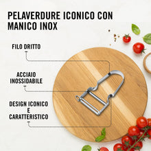 Carica l'immagine nel visualizzatore di Gallery, Victorinox Pelapatate STAR, pelapatate a doppio taglio con lama a pendolo, extra affilato, manico in metallo, Swiss Made