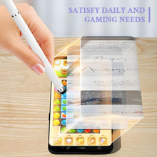 Carica l'immagine nel visualizzatore di Gallery, JEYORZY 6pz Pennini stilo 2 in 1 per touch screen, con disco trasparente e punta in silicone ad alta sensibilità, pennin