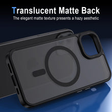 Carica l'immagine nel visualizzatore di Gallery, XTCASE Cover Magnetica per iPhone 12 / 12 Pro Traslucida Opaca, Nero