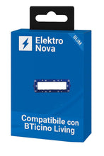 Carica l'immagine nel visualizzatore di Gallery, Elektronova, supporto 7 posti (506) compatibile con BTicino LivingLight, confezione da 1 pezzo