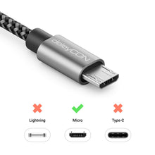 Carica l'immagine nel visualizzatore di Gallery, deleyCON 0,5m Cavo Adattatore USB-C a Micro USB 50cm Corto - Cavo di Ricarica e Dati - per Telefono Smartphone Tablet Fo