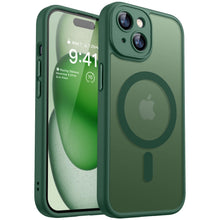 Carica l'immagine nel visualizzatore di Gallery, CANSHN Cover Magnetica per iPhone 15 Plus, Compatibile con MagSafe, [Protezione Completa Della Fotocamera], Custodia Tra
