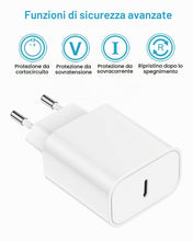 Carica l'immagine nel visualizzatore di Gallery, Caricatore iPhone Apple Certificato MFi,20W Caricatore Rapido iPhone Caricatore USB C con 2M Lightning Cavo per iPhone 1