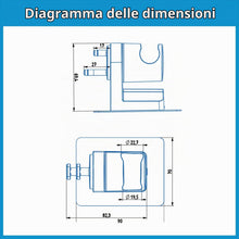 Carica l'immagine nel visualizzatore di Gallery, YEAUPE PRO Supporto adesivo per doccetta, senza foratura, 90° regolabile, universale.