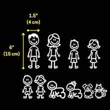 Carica l'immagine nel visualizzatore di Gallery, (Set di 10) Famiglia Felice Auto Etichetta, Impermeabile