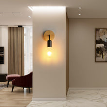 Carica l'immagine nel visualizzatore di Gallery, 4 Pezzi Applique da Parete Interno E27 Lampada da Parete in Legno