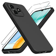 Carica l'immagine nel visualizzatore di Gallery, ZhuoFan Cover Compatibile con HONOR X5c Plus con 2 Pezzi Pellicola Vetro Temperato, Gomma Gel di Silicone Liquida Antiur