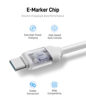 Carica l'immagine nel visualizzatore di Gallery, CUKTECH Cavo da USB-C a USB-C da 240 W, ricarica rapida 6 A, nero