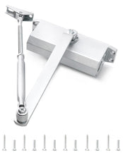 Carica l'immagine nel visualizzatore di Gallery, QWORK® chiudiporta automatico, chiudiporta automatico idraulico, tenere aperto, per porta interna e porta esterna, 40-60