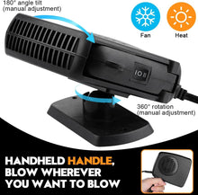 Carica l'immagine nel visualizzatore di Gallery, Leaflai Riscaldamento auto da 12 V, 150 W, portatile, anti-appannamento, set di sbrinamento per auto, da collegare all'a