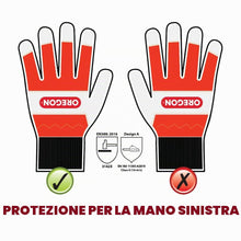 Carica l'immagine nel visualizzatore di Gallery, Oregon Guanti Protettivi Multiuso per la Mano Sinistra, Realizzati in Pelle Liscia, Adatti per l'utilizzo con Motosega –