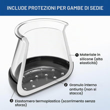 Carica l'immagine nel visualizzatore di Gallery, GICUNK 24 Pezzi Rotondi Gommini per Sedie per Moquette (S Fit: 13-20 mm)