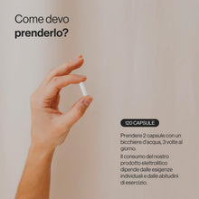 Carica l'immagine nel visualizzatore di Gallery, Elettroliti - Sodio, Potassio, Calcio, Cloruro &amp; Magnesio, 120 Capsule