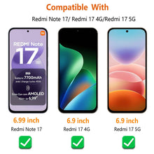 Carica l'immagine nel visualizzatore di Gallery, [3 Pezzi Vetro Temperato per Xiaomi Redmi Note 17/Redmi 17 5G/4G,Durezza 9H Anti Graffio,Anti-Impronte Senza Bolle,Pelli