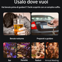 Carica l'immagine nel visualizzatore di Gallery, ESPERIA Etilometro Portatile Professionale Alcoltest Certificato Uso Personale Alcoltester Digitale Precisa del Tasso Al