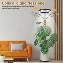 Carica l'immagine nel visualizzatore di Gallery, Ainiv Luci per Piante da Interno, Lampada di Crescita a Spettro Completo, 80 LEDs Lampada, con Timer auto 6/12/16H, 3 Mo